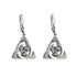Solvar Rhodium Celtic Trinity Knot Earrings