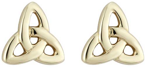 Gold Plated Mini Trinity Earrings