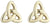 Solvar Gold Plated Mini Trinity Earrings