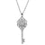 ShanOre SS Swarovski Crystal Celtic Key Pendant