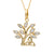Shanore 14K. Tree of Life Necklace with Diamonds