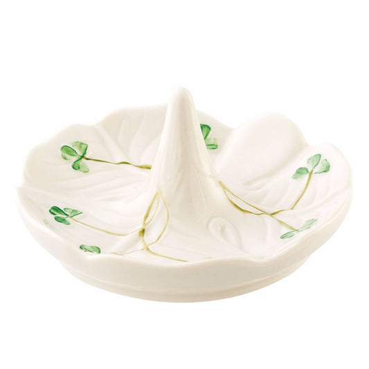 Belleek Shamrock Ring Holder