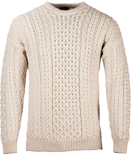 Traditional Crew Sweater in Natural