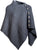 Aran Woollen Mills Super Soft Merino Buttoned Poncho
