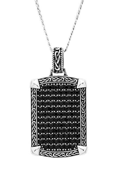 ShanOre Sterling Silver Gents Spinel Pendant