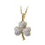 Solvar 14k Gold & Diamond Shamrock Necklace