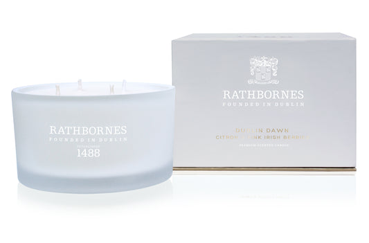 Rathbornes Luxury Dublin Dawn 4 Wick Candle