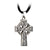 Antiqued Rhodium Celtic Cross Pendant