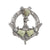 Rhodium Connemara Marble Tara Brooch