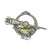 Solvar Rhodium Trinity Knot Brooch