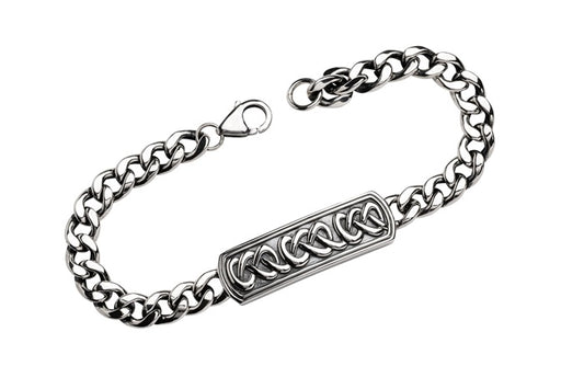 ShanOre Sterling Silver Gents 8.5" Celtic Bracelet