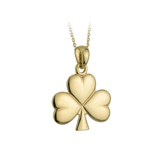 Gold Plated Shamrock Pendant