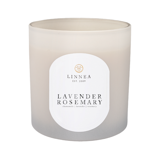 Linnea's Lavender Rosemary 3 Wick Candle
