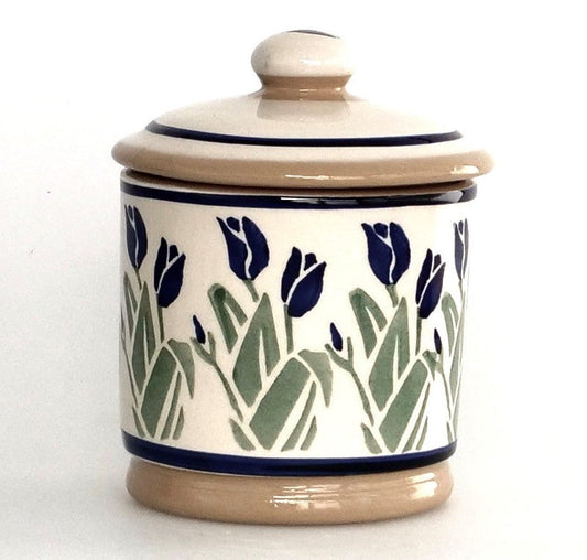 Nicholas Mosse Blue Blooms Lidded Sugar Bowl