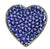 Nicholas Mosse Dark Blue Lawn Heart Plate