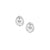 Keith Jack Sterling Silver Cradle of Life Stud Earrings