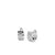 Keith Jack Sterling Silver Window to the Soul Eternity Huggie Earrings