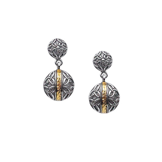 Keith Jack Silver & 18k Solstice Trinity Drop Earrings