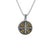 Keith Jack Sterling Silver 24K White Sapphire Cross Necklace