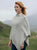 Aran Woollen Mills Super Soft Merino Buttoned Poncho