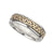 Solvar Ladies Silver and Gold 10k Trinity Knot Band