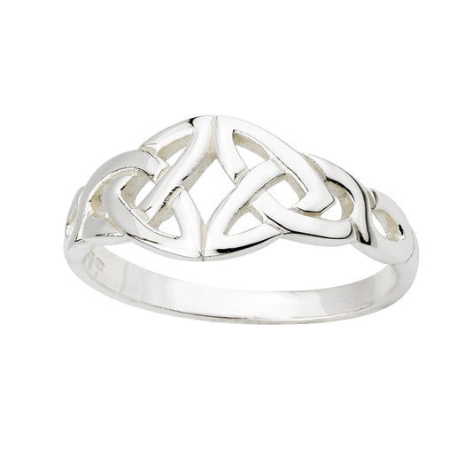 Silver Double Trinity Ring