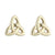 Solvar 14K. Small Trinity Knot Stud