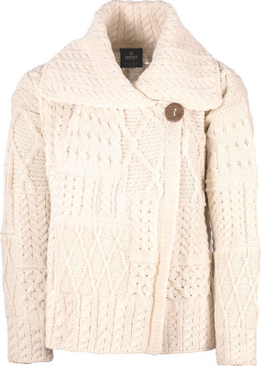 One Button Collar Sweater