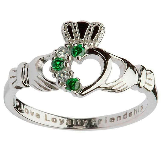 ShanOre SS Claddagh Heart Set Ring