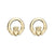 Solvar 14k Gold Claddagh Stud Earrings