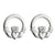 Solvar Sterling Claddagh Stud Earrings