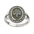 Solvar Connemara Marble Shamrock Ring