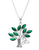 ShanOre Tree of Life with Trinity Knot Malachite Necklace