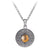 Boru Small Sterling Silver Pendant with 18K Bead