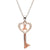 ShanOre SS Swarovski® Crystal Rose Gold Plated Celtic Key Necklace