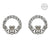 ShanOre SS Swarovski® Claddagh Stud Earrings