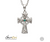 ShanOre Sterling Silver Swarovski Celtic Cross Necklace