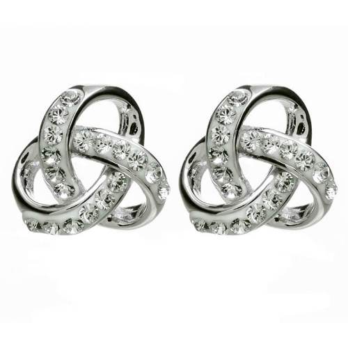 ShanOre SS Swarovski® Trinity Knot Earrings